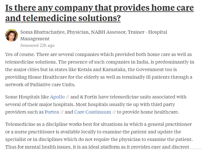 list of home care services in kolkata 